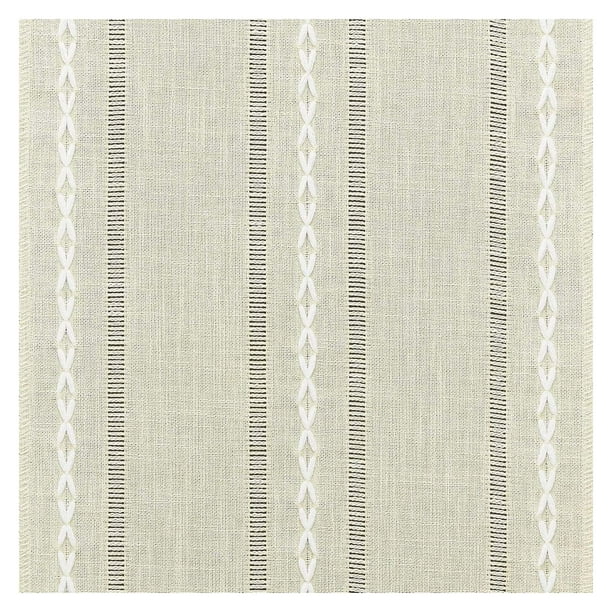 Hemstitched Table Runner Cottons Linen Table Runners Embroidered Striped Boho Table Runner Home Decor