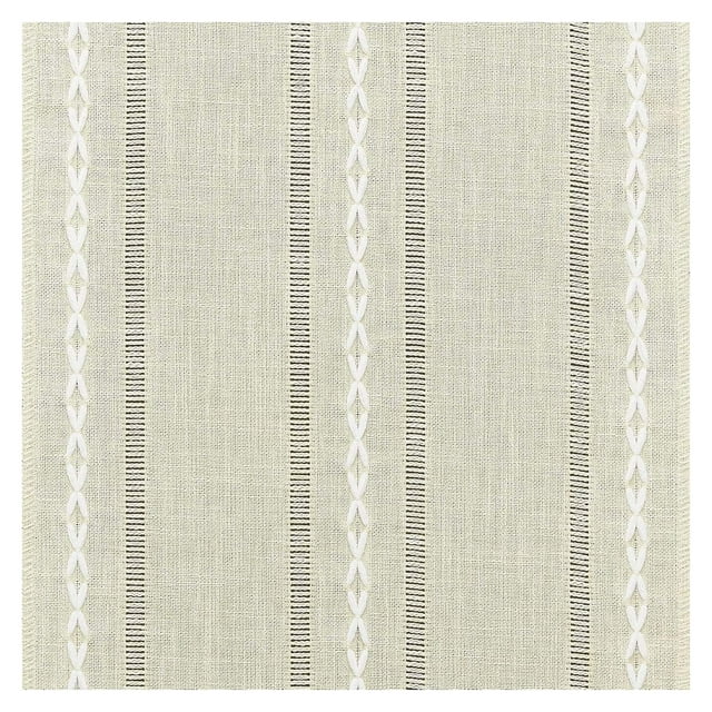 Amzcrzy Décoration Intérieure, Nappes, Nappes, Chemin de Table, Chemin de Table Ourlé en Coton et Lin, Chemins de Table Brodés Rayés Boho, Décoration Intérieure, Tables en Lin