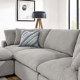 thumbnail image 2 of Modway Commix 4-Piece Upholstered Boucle Fabric Sectional Sofa in Light Gray, 2 of 5