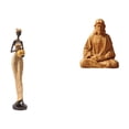 thumbnail image 1 of Estatua de Jesús, estatuas de mujeres, estatuas africanas, figuras, esculturas de corazones, de arte en resina, tallado realista, ideal para uso, 1 of 8