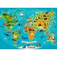 thumbnail image 2 of Rompecabezas Ravensburger Mapa Mundial de Animales XXL 150 Piezas, 2 of 3