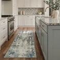 thumbnail image 5 of KUETH 5x7 Area Rugs for Abstract Gray & Blue Throw Rug – Machine Washable Entryway Carpet with Non-Slip Gripper, Distressed Vintage Style Accent Mat for Bedroom Living Room, Aesthetic Indoor Doormat, 5 of 6
