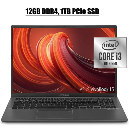 ASUS VivoBook 15 2020 Newest Thin and Light Laptop I 15.6" FHD Display I 10th Gen Intel Core i3-1005G1(> I5-7200U) I 12GB DDR4 1TB PCIe SSD I Fingerprint Win 10