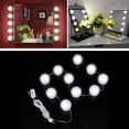 thumbnail image 3 of 10 Pieces Makeup Mirror Lights, LED Mirror Light Mirror Light Makeup Light Hollywood Style Dimmable, LED Makeup Mirror Lights Kit Dimmable Light Bulb For Makeup Mirror Light Mirror, 3 of 8