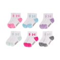 thumbnail image 5 of Calcetines Under Armour para niñas, paquete múltiple, cuartos blancos (paquete de 6), 5 of 5