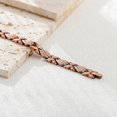 thumbnail image 2 of Pekkaxy Women's Pure Copper Magnetic Bracelet For Healing Cuff Carpal Bangle, 2 of 7