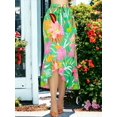 thumbnail image 4 of Falda Corte de Sirena con Volantes Elegante o Casual Color Verde Malabis Cintura Alta Unitalla, 4 of 5