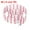 Pink White, variant on Uxcell 35" L x 2" H Wood Miniature Mini Fairy Garden Picket Fence, Blue White