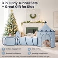 thumbnail image 7 of Tiny Land 3-in-1 Kids Play Tunnel with Tent & Ball Pit Set, Pop Up Crawl Tube for Toddlers, Indoor & Outdoor Playhouse, Foldable Tunnel Set Gift for Boys & Girls, Blue, 7 of 7