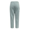 thumbnail image 5 of AWXNJUX Casual Pants for Women Women Pants Cotton Daily Wearing Home Female Pants Womens Women Pants Casual Palazzo Pants (Mint Green,XXXXL), 5 of 5