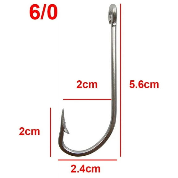 100pcs/lot Stainless Steel Fishing Hook Long Shank Saltwater Hooks For Fishing Accessories 34007 Size 1/0-10/0