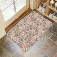 thumbnail image 4 of Boho Retro Brown Diamond Pattern (1) Welcome Doormat for Indoor/Outdoor Entrance Boho Retro Brown Diamond Pattern (1) Decoration Door Mat Kitchen Door Mat Bedroom Doormat 17x30 Inch, 4 of 6