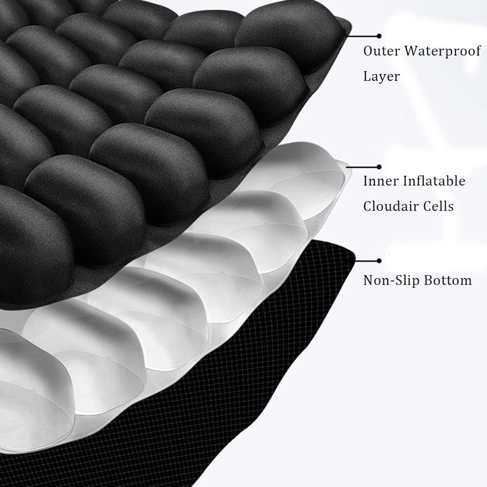 Sondur Travel Cushion, 3D Air Cell Seat Cushion, Seat Cushion for Travel, Comfortable Travel Air Seat Cushion for Car Seat, Office Chair, Wheelchair, Bed Sore (1pcs -B)