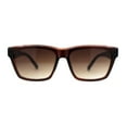 thumbnail image 2 of Womens Boyish Horn Rim Retro Fashion Sunglasses All Brown, 2 of 4