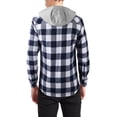 thumbnail image 2 of Hat and Beyond Men's Flannel Hooded Shirt Long Sleeve Lined Jacket, 2 of 6