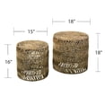 thumbnail image 3 of SEI Davari Water Hyacinth Nesting Tables – 2pc Set, 3 of 6