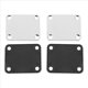 thumbnail image 2 of 4 Piezas de Placas de Metal para Guitarra con Tapete de Plástico para Reemplazo de Guitarra Eléctrica Strat Tele Style, Cromo, 2 of 5