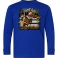thumbnail image 3 of Inktastic Bull Riding Long Sleeve Youth T-Shirt, 3 of 5