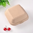 thumbnail image 4 of 25pcs Disposable Meal Prep Containers Degradable Paper Food Takeout Box Eco-friendly Square Doggy Boxes, 4 of 8