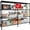 Black, variant on Sailvan 4-Tier Heavy Duty Metal Storage Rack,72"W x 18"D x 60"H Adjustable Wire Shelving Unit,1600 lbs Capacity Garage Pantry Shelves,Black