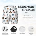 thumbnail image 3 of Rocae Cartoon Animals for Men's Swim Trunks Quick Dry With Two Side Pockets and One Lined Patch PocketMedium, 3 of 9