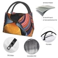 thumbnail image 4 of Fotbe Abstract Pattern Penguin Bolsa Térmica Portátil con Estampado, Bolsa de Entrega de Alimentos Aislada, Bolsa Reutilizable de Gran Capacidad para Comidas y Supermercado, 4 of 6