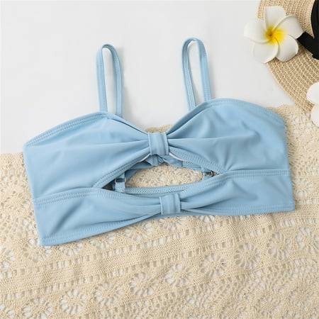 

dmqupv Girls s Swimsuits Kids Toddler Baby Girls Spring Summer Print Cotton Sleeveless Vest Shorts Girls Size 12 Bathing Suit Light Blue 13-14 Years