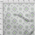 thumbnail image 3 of oneOone Cotton Flex Light Green Fabric Florals Craft Projects Decor Fabric Printed By The Yard 40 Inch Wide, 3 of 4
