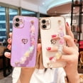 thumbnail image 3 of Dteck Case Compatible with iPhone 13 Pro Max, Soft TPU Case with 3D Bling Colorful Love Bracelet Wrist Chain ShockprooF & Anti-drop Luxury Fashion Protective for Women & Girls, White, 3 of 9