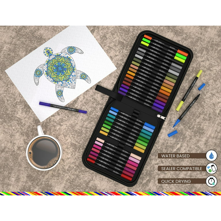 Temporary Tattoo Markers Color Collection Flexible Brush Tip - Temu Austria