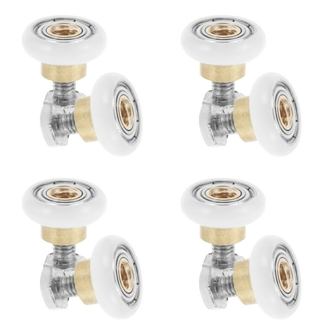 WHAMVOX 8 Pcs Pièces de Rechange pour Porte de Douche Installation Sécurisée Rouleaux en Acier Inoxydable pour Salles de Bains