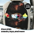 thumbnail image 5 of Naloa Cool Tiger 2Pcs Anti-Kick Back Seat Cover Kick Mat, Car Seat Protector with 3 Storage Pockets, 5 of 8