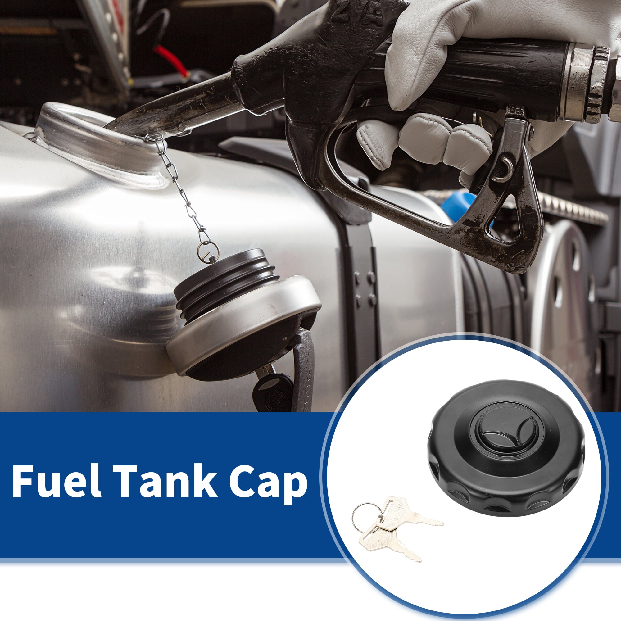 Unique Bargains No.0004700305 Locking Gas Cap Lock Fuel Tank Cap Fuel Filler Cover Replacement for Mercedes Benz
