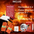 thumbnail image 5 of Fire Blanket Fiberglass Fire Suppression Blanket for Emergency Surival Emergency Blanket with Flame retardant protection and Heat insulation Survival Blanket for Home (4PACK), 5 of 8