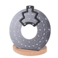 thumbnail image 1 of Circle of Fifths Wheel Metal Melody Tool, Aluminum Alloy Music Theory Learning Tool with Wood Base for Musicians, Beginners, Songwriters, Innovative Design, 1 of 7