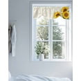 thumbnail image 4 of Sunflower Tie Up Valances Curtain, Adjustable Kitchen Countryside Yellow Flower Valances for Windows Decor, Rod Pocket Short Curtains Set for Bedroom/Bathroom, 42"x12", 4 of 8