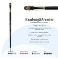thumbnail image 2 of Creative Mark Hamburg Premiere Professional Oil Painting Brushes - Filbert #14 Oil Paint Brush - Handmade in Germany, Natural & Synthetic Hair Blend, Long Triple-Lacquered Birch Handle, 2 of 7