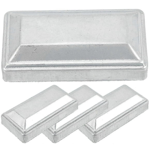 4Pcs Post Caps Cover Decorative Fence Post Caps Replacement Rectangle Post Covers