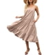 thumbnail image 5 of Sunloudy Vestido midi sin mangas para mujer, vestido de playa con volantes sueltos de color sólido sin mangas de verano Sunloudy  S M L XL, 5 of 7