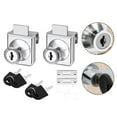 thumbnail image 5 of 2 Pack Glass Cabinet Lock Single Glass Door Locks Display Cabinet Replacement, 5 of 7
