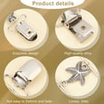 thumbnail image 4 of DIY Pacifier Clip Teething Toy Set Making Finding Kits Including Alloy Links Connectors Metal Baby Pacifier Clips Platinum 70pcs/box, 4 of 7