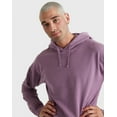thumbnail image 6 of Hanes Men's Garment Dyed Fleece Hoodie Purple Plum Raisin 2XL, 6 of 10