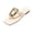 Beige, variant on Beach Sandals, Cute Sandals for Women, Vacation Sandals for Women, Flat Sandals for Women, Womens Flat Sandals Comfortable Flip Flops Slide Sandals Summer Beach Shoes With Metal Decoration, Beige 5.5