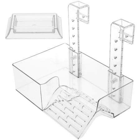 UPGRATOR Transparent Acrylic Basking Platform Durable Hanging for Aquarium and Reptiles