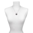 thumbnail image 3 of Delight Jewelry Silvertone Antiqued Round Seal - Owl Live Ring Charm Necklace, 18", 3 of 4