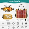 thumbnail image 2 of FORMRS Insulated Lunch Bag for Work School Unisex Large Capacity Cooler with Shoulder Strap, White Flowers, 2 of 6