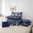thumbnail image 5 of Manfei Retro Boho Aztec Bedding Comforter Set 7pcs for Women, Chic Tribal Abstract Ombre Queen Bedding Sets, Hippie Cactus Botanical Reversible Queen Sheet Sets, Lightweight Room Decor, 5 of 7