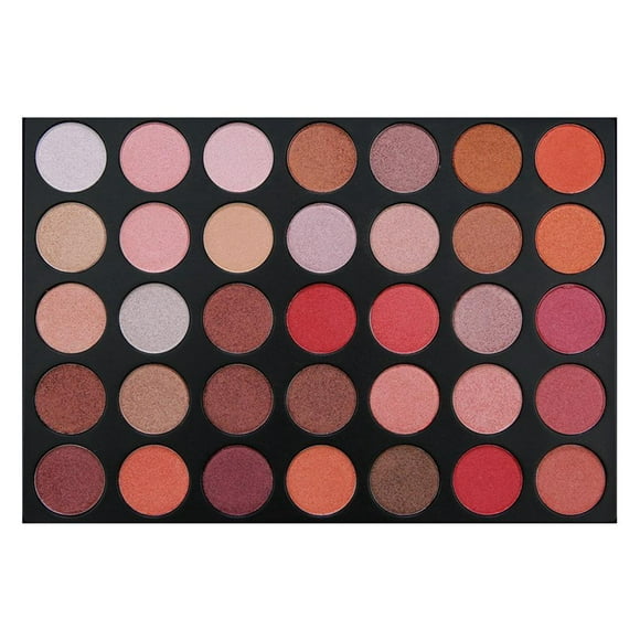 Paleta de sombras de ojos mate de maquillaje fino suave de 35 colores Sombra de ojos de larga duración. 01 Zulema Paleta de sombras de ojos
