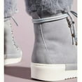 thumbnail image 3 of Cecelia New York Seymore Mid Blue Grey Weather Sneaker Fur Lace Up Fashion Boots (Mid Blue Grey, 6), 3 of 5