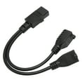 thumbnail image 1 of Cable de alimentación IEC, enchufe de alimentación divisor en Y Cable de enchufe de alimentación divisor IEC Cable hembra IE Maleto Dual R construido para precisión, 1 of 8